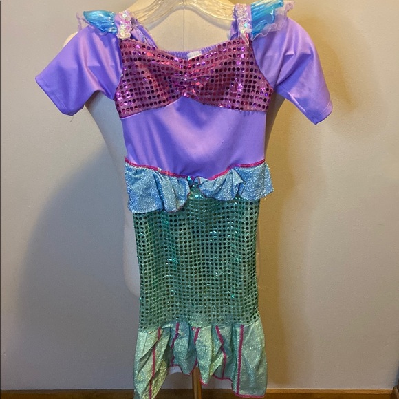 Enchanting Purple and Green Mermaid Dance Costume - Picture 1 of 7